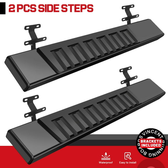 For 2015-2025 Ford F150 Regular Cab 6" Running Board Side Step Nerf Bar Black H