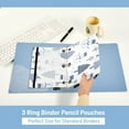 thumbnail image 3 of FORMRS 2 Pack Pencil Pouch for 3 Ring Binder with Clear Window Zipper Case, Cute Snowmen, 3 of 6