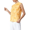 thumbnail image 4 of INSPIRE CHIC Summer Dressy Tank Top for Women Sleeveless Floral Business Casual Work Blouse Top XS Yellow, 4 of 6
