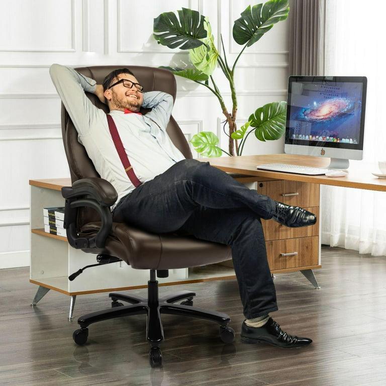 Big and Tall Office Chair 500lbs-Heavy Duty Ergonomic Computer
