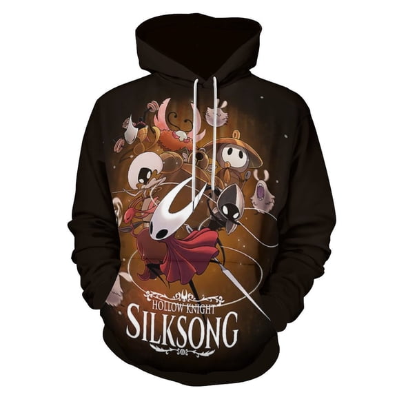 Hollow Game Kni-ght Silksong Casual Hoodie Jacket Hooded Long Sleeves Sweatshirt Pullover Sweaters Women Men