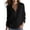 *Black, variant on VBVC Women's Cotton Linen Henley Shirt , V-Neck Standing Collar Blouses For Women , Ladies' Long Sleeve Tops with Pockets,Beige,S-2XL