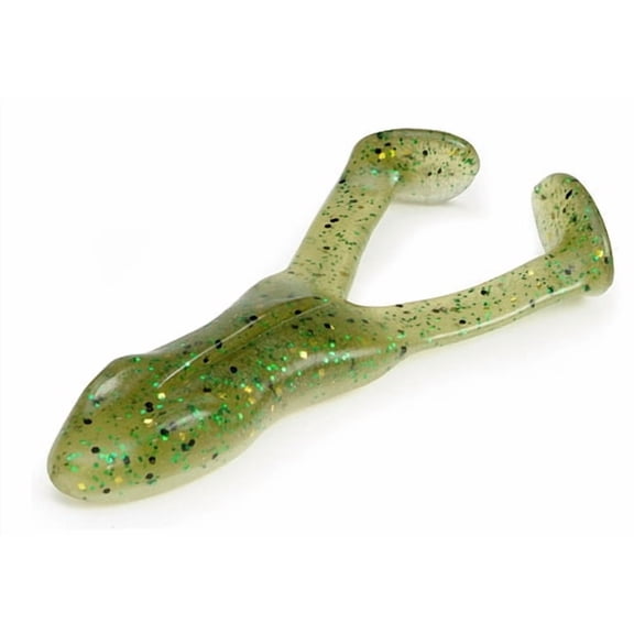 Stanley 4" Ribbit Rubber Frog Softbait, Baby Bass, 5 pack