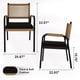 thumbnail image 2 of Garvee Paquete de 4 Sillas de Comedor para Exterior 20,67 x 22,83 x 33,07", Negro y Marrón, 2 of 9
