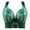 Green, variant on WREESH Push-Up Bra Full-Figure Bra Women Comfortable Breast Casual Bra Underwear Elegant Lace Large Size Bra Underwear Black