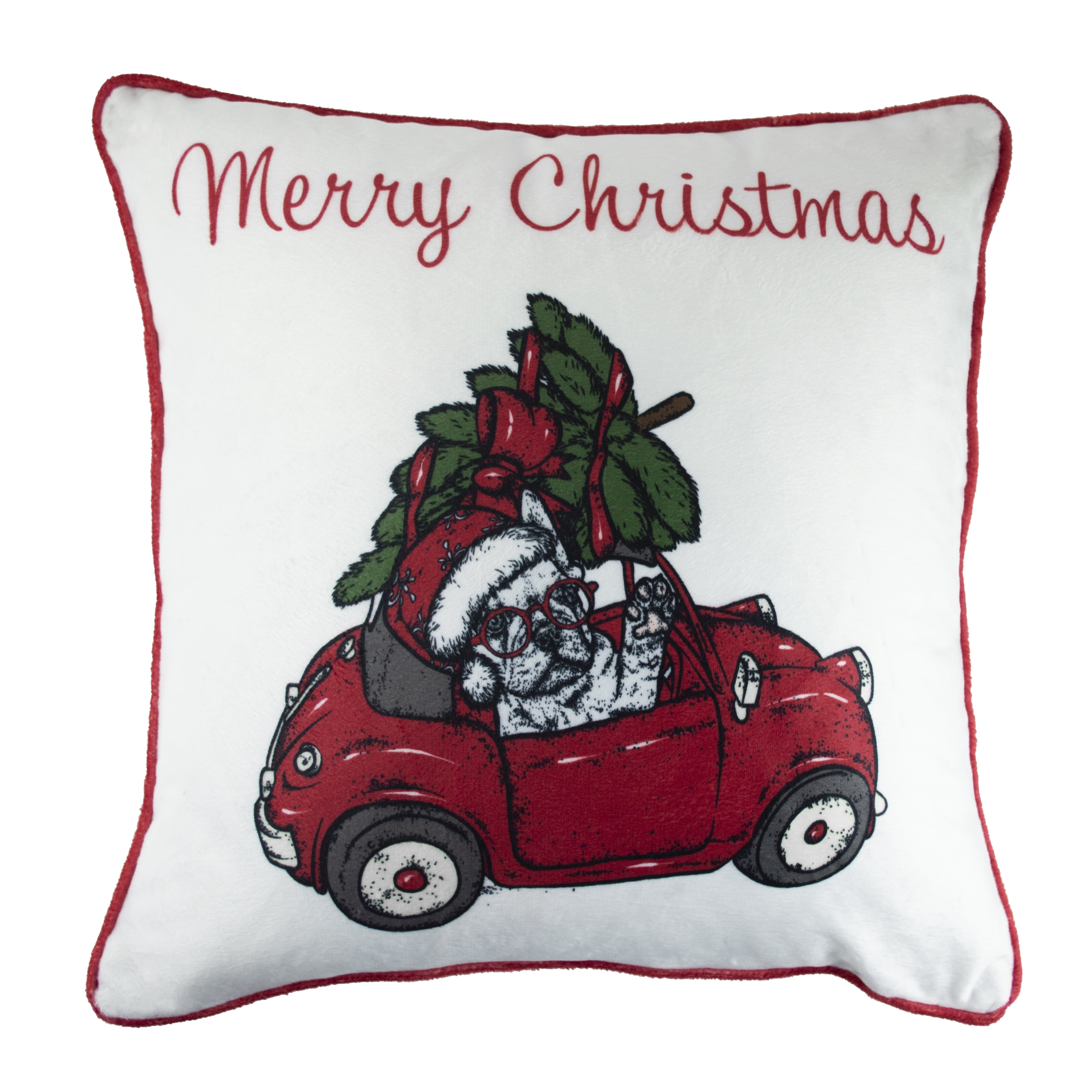 Mainstays Christmas Tree Car Decorative Pillow Cover