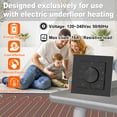 thumbnail image 3 of HEATIT Thermostat for Floor Heating, Manual Non-Programmable Electric Floor Heating Thermostat, Wide Voltage 100V-240V, 3 of 8