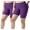 Purple, variant on 2PC Capri Leggings for Plus Size Women with Tummy Control Elastic Waist Seamless Workout Athletic Running Leggings Yoga Shorts Leggings for Women Black L