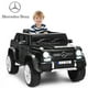 Gymax 12V Licencié Mercedes-Benz Enfants Monter sur les Véhicules Motorisés de Voiture RC W / Tronc Noir – image 1 sur 10