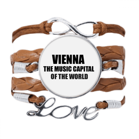 vienna music capital of the world bracelet love chain ornament wristband