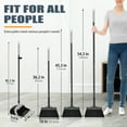 thumbnail image 7 of JEHONN Dustpan and Broom Set with 54 inches Long Handle (Black Grey), 7 of 7