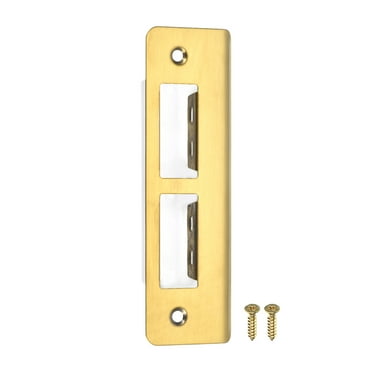 Uxcell 134mm x 40mm 201 Stainless Steel Door Latch Deadbolt Strike Plate, Gold