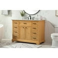 thumbnail image 2 of 48 inch Single bathroom vanity in natural wood, 2 of 8