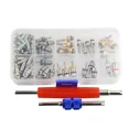 thumbnail image 5 of Kit de Noyaux de Valve de Schrader de Système de Climatisation avec l'Outil de Démontage - 102pcs pour R12/R134A HVAC, 5 of 5