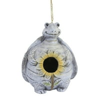 Home & Garden Turtle Birdhouse Polyresin Yard Decor Nest 18375