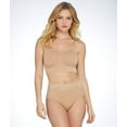 thumbnail image 3 of Women's Rhonda Shear 4220 Seamless Brief Panty with Lace Overlay (Nude 2X), 3 of 5