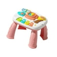 thumbnail image 4 of MERIGLARE Baby Activity Learning Table Toys Music Learning Table for Age 3 4 5 6 Girls Pink, 4 of 9