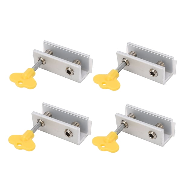 Cerradura de ventana NikouMX 4 juegos de seguridad corrediza de Aluminio