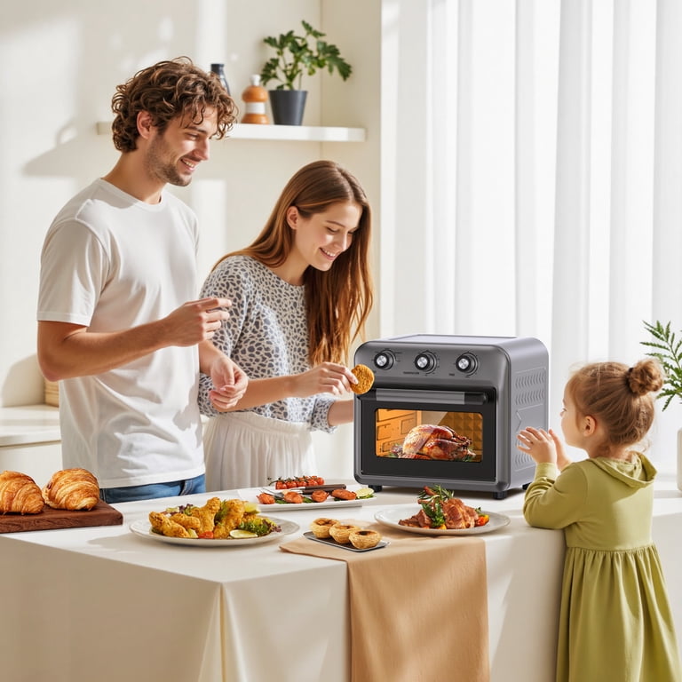 19QT Air Fryer Toaster Oven with Convection, 5-in-1 Countertop