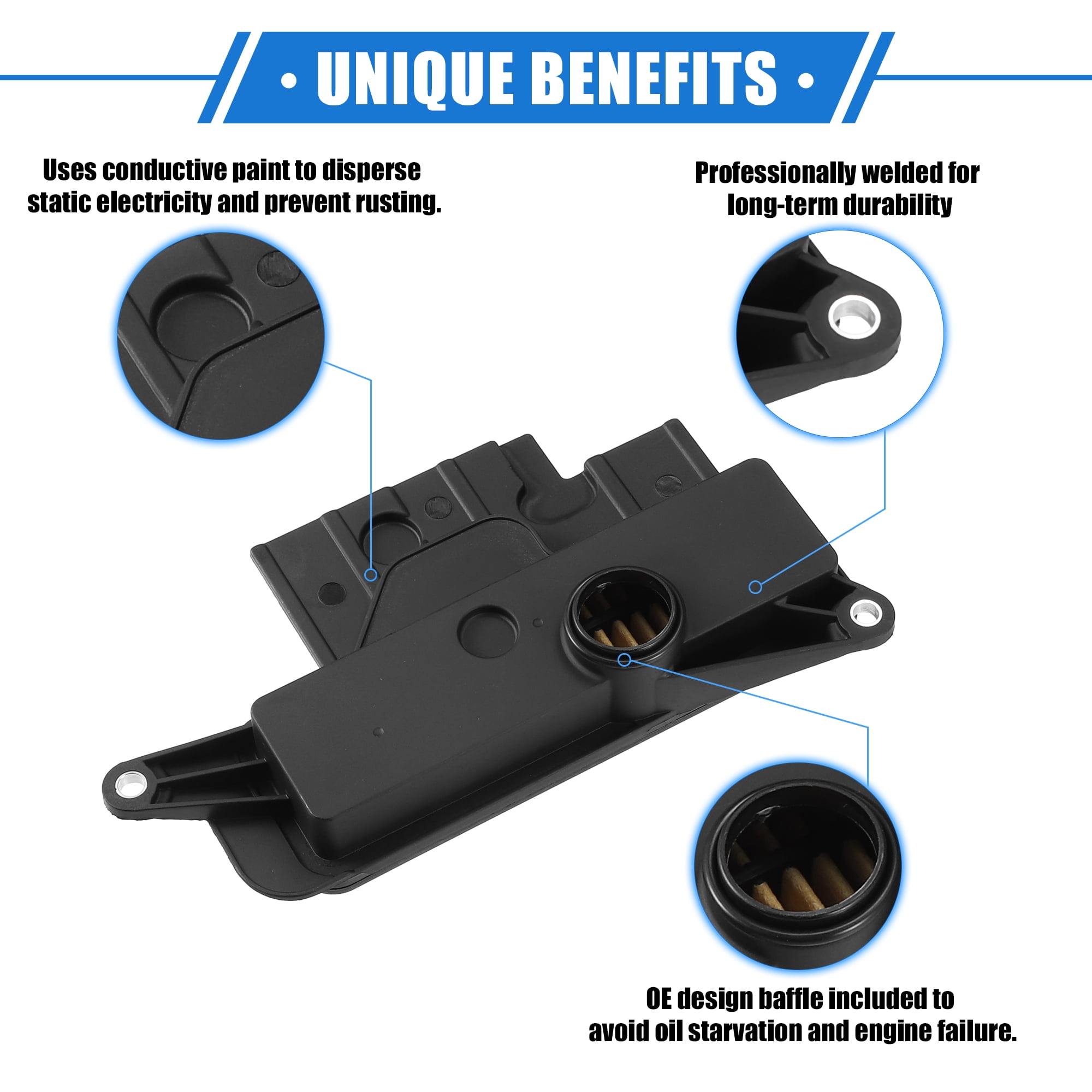 Unique Bargains Black Automatic Transmission Filter Kit for Scion TC 2011-2016