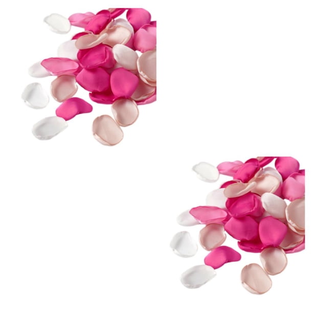 Aplicaciones Salvajes Ounissouiy 400x Pétalos Artificiales de Seda Rosa Roja Colores Variados 2Conjunto