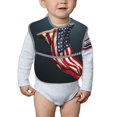 thumbnail image 6 of Susaid American Flag Print Bibs for Babies Toddlers Adjustable Waterproof Free Soft Durable Bibs for eating with Large Pocket Food Catcher, 6 of 8