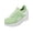 Green, variant on Women's Knit Mesh Platform Walking Shoes,Lace Up Breathable Lightweight Non Slip Casual Athletic Sneakers
