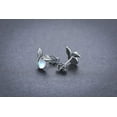 thumbnail image 5 of Coachuhhar Leaf Earrings for Women 925 Sterling Silver Moonstone Earrings Leaf Stud Earrings Moonstone Jewelry Gifts Hypoallergenic Earrings for Sensitive Ears, 5 of 7