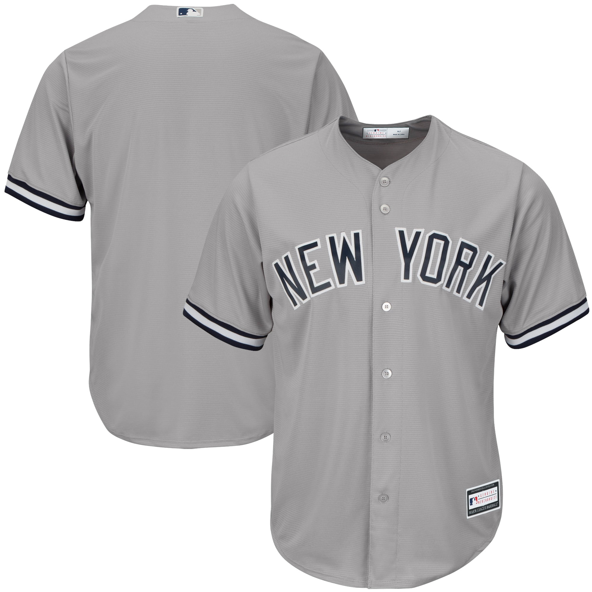 New York Yankees Big & Tall Replica Team Jersey Gray