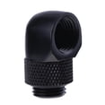 thumbnail image 1 of Conector de tubo de agua giratorio de 90 grados de rosca doble interior exterior G1/4 (negro) Tmvgtek Componentes de la computadora, 1 of 5