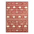 thumbnail image 3 of Unique Loom Pioneer Collection Area Rug - Yellowstone (7' 1" x 10' Rectangle Red/Brown), 3 of 7