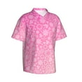 thumbnail image 2 of Haiem Breast Cancer Pink Ribbons Awareness Printed Hawaiian Shirt for Men - Men’s Casual Beach Summer Shirts - Stretch Fabric with Modern Fit-Large, 2 of 9