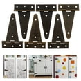 thumbnail image 4 of Monyance Home Hardwares Accessories 6pc T Hinges Heavy Duty Strap for Shed Door/Gate(3.94X2.36X0.16Inches), 4 of 11