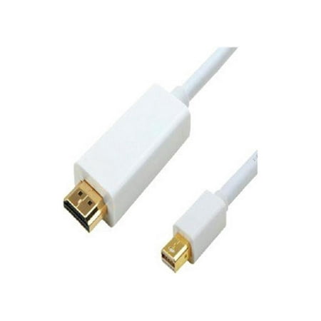 UPC: 0873791006496 | 6FT 2M MINI DISPLAYPORT TO HDMI CABLE MDP TO HDMI CONVERTER 4K