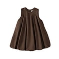 thumbnail image 2 of KYAIGUO Little Girls Solid Color Cotton Dress for Baby Toddler Summer Sleeveless Casual Sundress A-Line Skirt 1-8T, 2 of 9