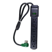 GoGreen Power (GG-16103MSBK) 6 Outlet Surge Protector, Black, 2.5 Ft. Cord