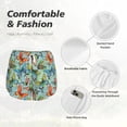 thumbnail image 6 of Picia Retro Flying Butterflies Pattern Women's 2 in 1 Athletic Running Shorts High Waisted Workout Casual Gym Sweat Shorts with Comfy Liner Zipper Pockets-Medium, 6 of 9