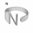 thumbnail image 1 of CUITING Fashion Adjustable Initial Alphabet Letter A-Z Ring Finger Rings Women Jewellery-Silver C, 1 of 9