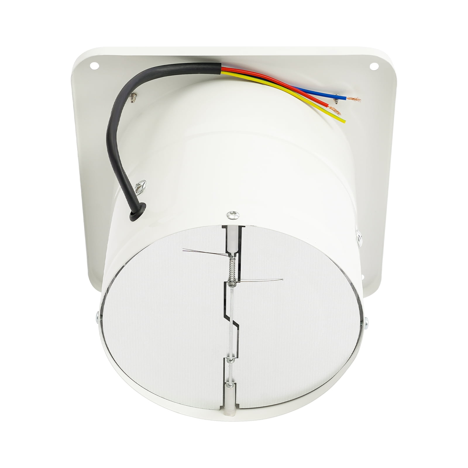 Ventilation Fan White 6" Exhaust Fan Wall Mounted for Kitchen Bathroom