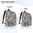 thumbnail image 2 of Xecao Leopard And Zebra for Canvas College Laptop Backpack, a Durable Rucksack for Both Men and Women, ideal for travel, school, and daily use Bag-Small, 2 of 5