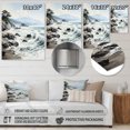 thumbnail image 4 of Designart "Beach Photo Mountain II" Nautical & Beach Metal Wall Art Prints, 4 of 5