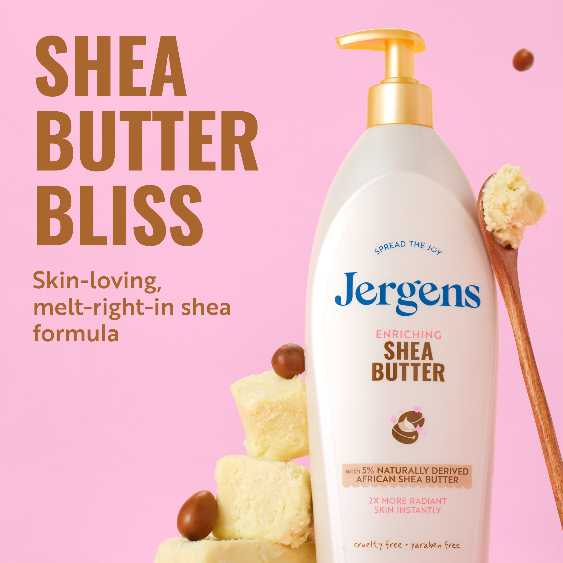 Jergens Shea Butter Hand and Body Lotion, 28.2 fl oz photo 3