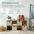 thumbnail image 5 of Best Choice Products 8-Cube Bookshelf, 13.5in Display Storage System, Organizer w/ Removable Back Panels - Light Oak, 5 of 9