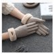 thumbnail image 3 of Wosthever 1 par de guantes para mujer, invierno, clima frío, terciopelo, exterior, calentador de manos para mujer, manopla portátil para montar, Suministros térmicos Gris Wosthever HA071461-03, 3 of 6