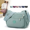 thumbnail image 6 of Ladies Shoulder Bag Cross Body Messenger Multi Pocket Nylon Holiday Handbag Tote, 6 of 12