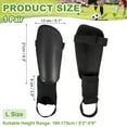 thumbnail image 2 of Soccer Shin Guards, Soccer Shin Pads EVA Cushion with Ankle Protection Youth Adults L Size Black, 2 of 7