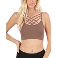 thumbnail image 4 of KOGMO Women's Lightweight Seamless Triple Criss-Cross Front Bralette (No Pad), 4 of 5