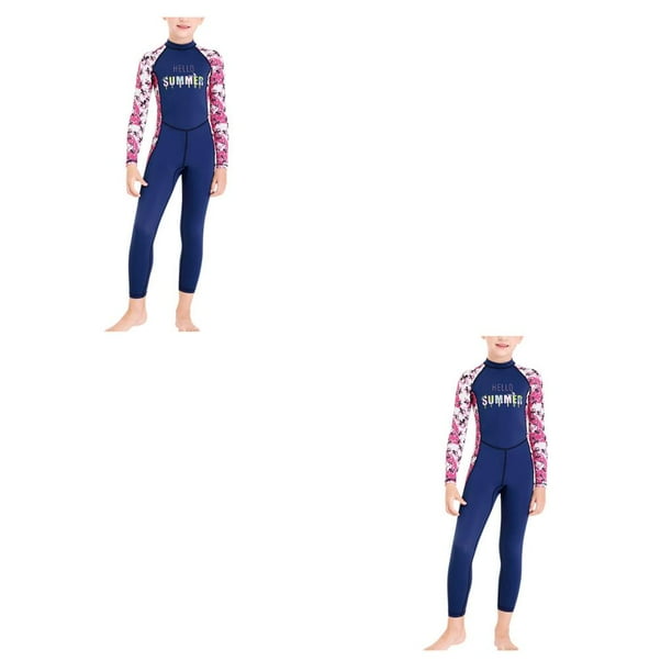 Advancent Trajes de neopreno para niños Traje de neopreno para niños Traje de baño para niños Traje de baño para niños azul marino XL 2piezas
