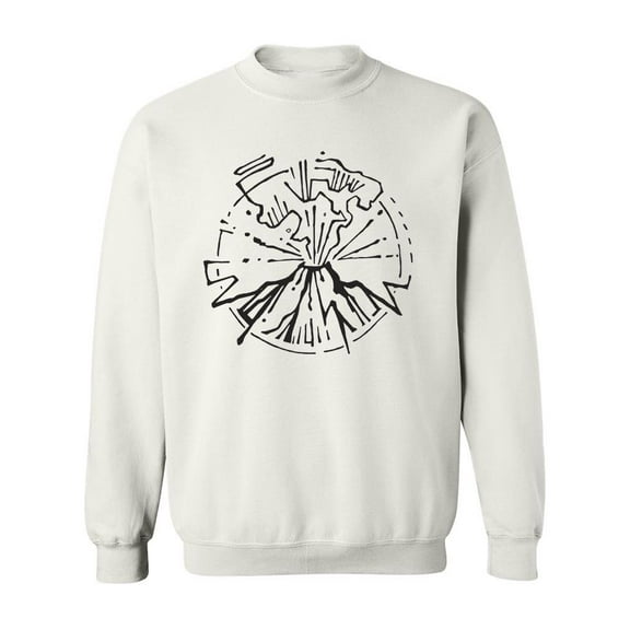 A Volcano Eruption- Sweatshirt Men -Image by Shutterstock, Male 3X-Large