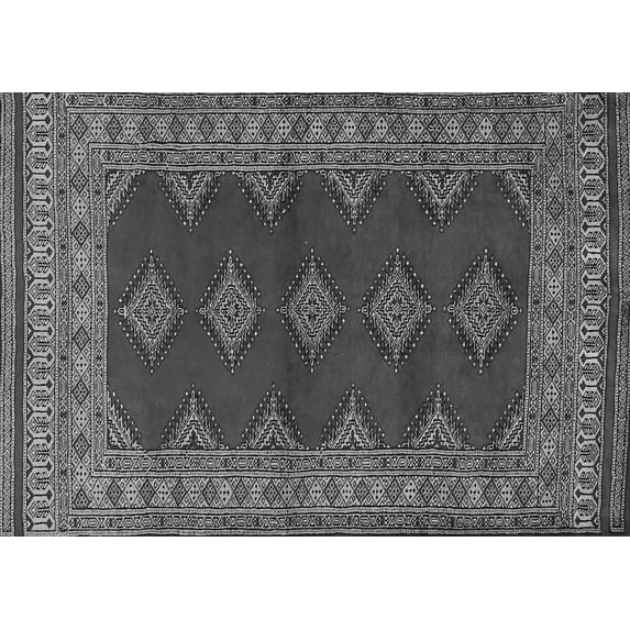 Ahgly Company Indoor Rectangle Persian Gray Traditional Area Rugs, 2' x 5'